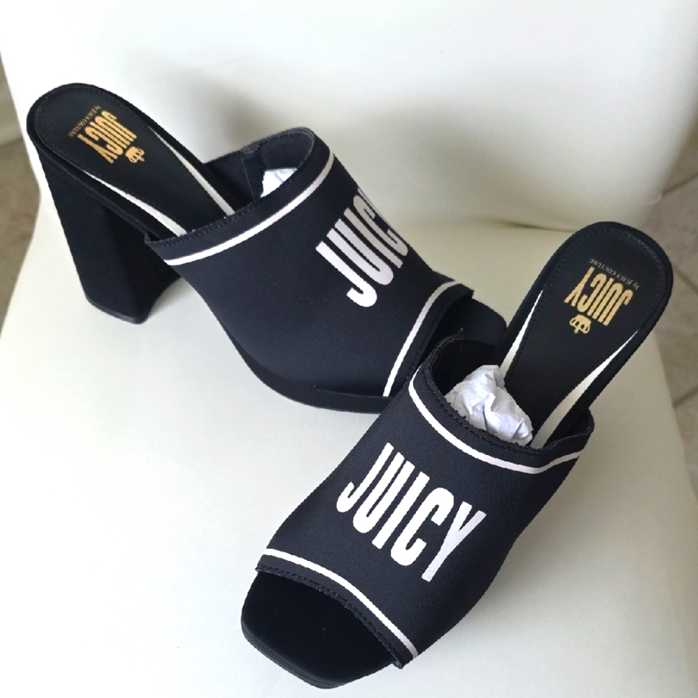 Juicy Couture Black Women's Heeled Sandals